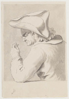 TvB T 140
<br/>
Man die penning bestudeert
<br/>
<em>Noorde, Cornelis van (1731-1795)</em>